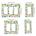 thumbnail image 2 of Yayeee Rocker Switch Wall Plate 3-Gang 6.5"x4.6" Home Decorative Outlet Cover, Retro Blue Floral, 2 of 6