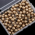 thumbnail image 3 of Tachuelas de Mapa de Diseño único, Clavijas de Empuje, Tachuelas Decorativas para Pulgares con Caja de Plástico, Cabeza Redonda de Fútbol, ​​punta de Oro Macarena Pasadores de empuje, 3 of 8
