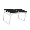 thumbnail image 2 of Mesa plegable muebles de exterior plegado de servicio pesado en la mitad de la mesa de campamento de escritorio portátil plegable para mochilero de Tubo cuadrado áspero, 2 of 8