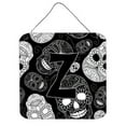 thumbnail image 7 of Carolines Treasures CJ2008-VDS66 Letter V Day of the Dead Skulls Black Wall or Door Hanging Prints 6HX6W multicolor, 7 of 7