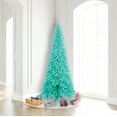 thumbnail image 3 of Vickerman 7.5' Aqua Fir Slim Artificial Christmas Tree, Aqua Dura-lit LED Lights, 3 of 3