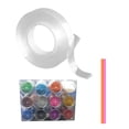 thumbnail image 1 of Cinta adhesiva de doble cara transparente de 3 cm de ancho, cinta nano para fiestas de juegos. 100cm, 1 of 9