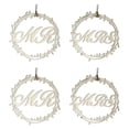 thumbnail image 2 of 4Pcs Wedding Decor Wooden Hanging Shape Chair Back Sign Married, 2 of 10