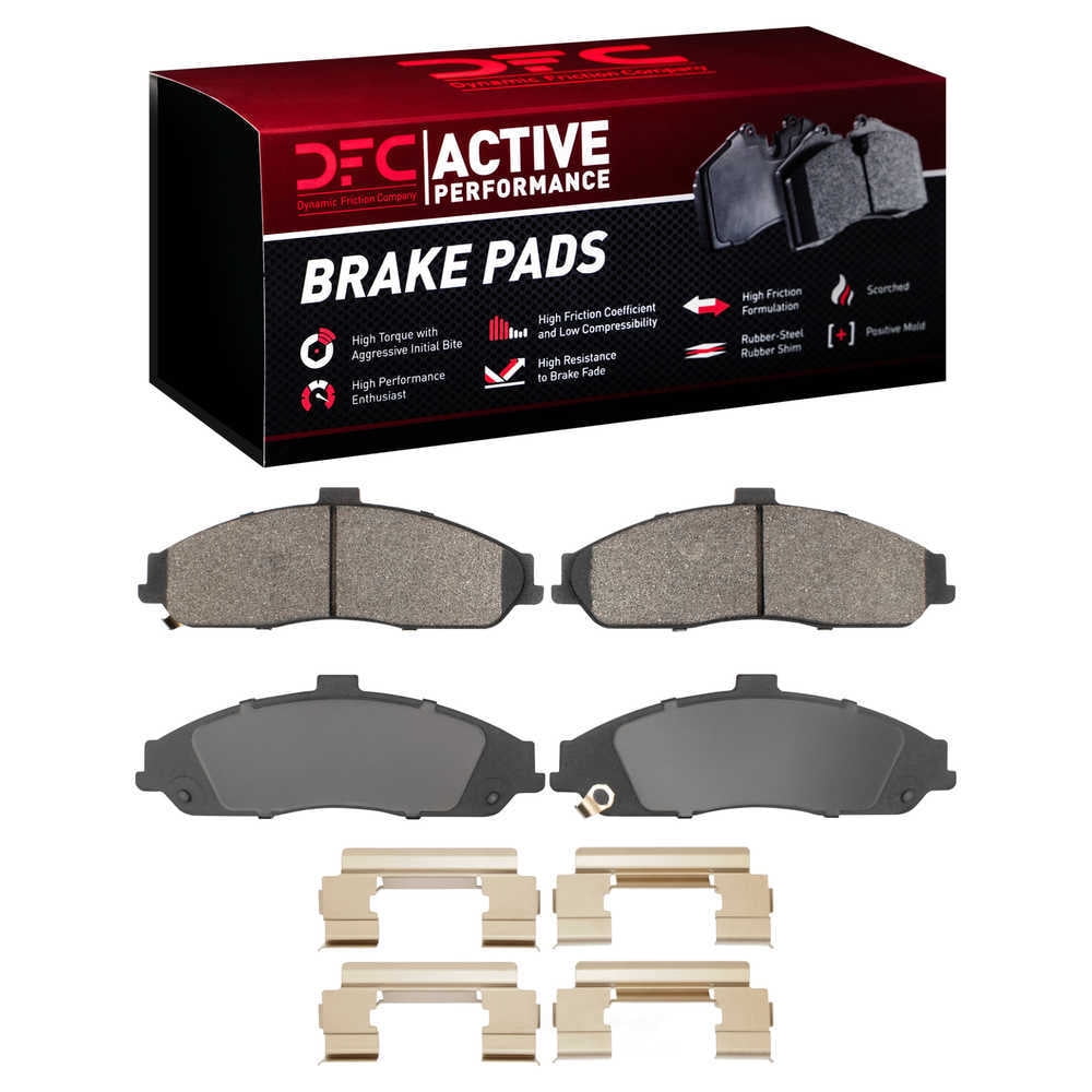 Dynamic Friction Company 1115-0731-02 DFC Active Performance Pads and Hardware Kit