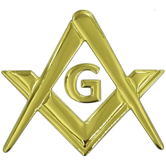 Mason Masonic Gold Color Decal Emblem 3D Sticker car Bike 2.5" Flexible