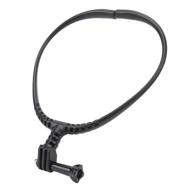 Support de Cou pour Caméra d'Action, Grand Compatibilité Support de Selfie de Cou Extensible Design Courbé pour la Randonnée