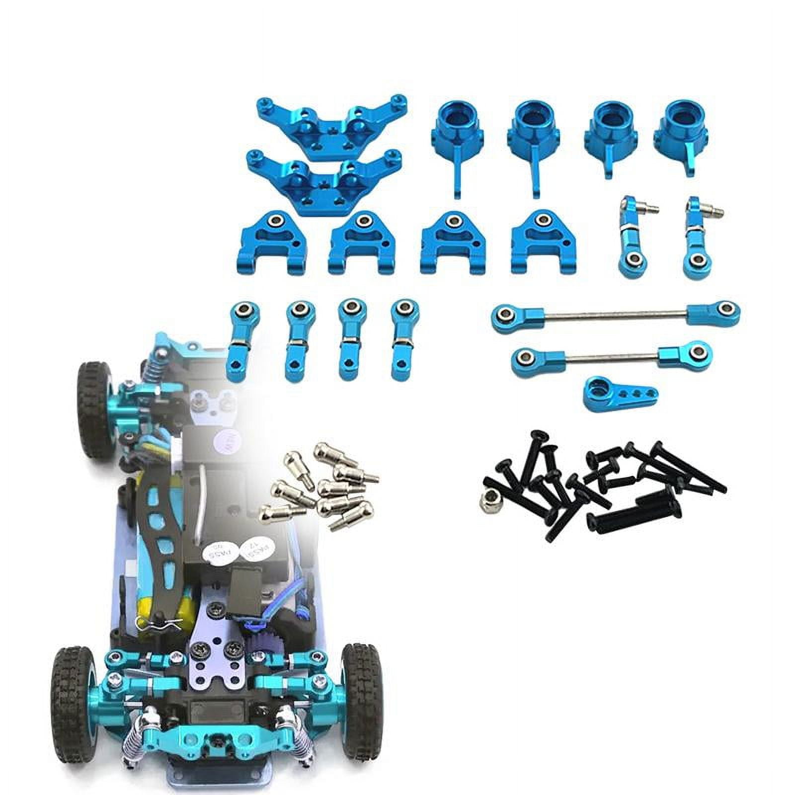 RC Car Spare Parts Accessories RC Car Metal Parts Upper and Lower Arms for Wltoys 1 28 RC Model Car Replaces DIY Modification Blue Walmart