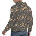thumbnail image 6 of Lsque Animal Paw Pattern Casual Men's Hoodie,Hooded Sweatshirt with Kangaroo Pocket,Pullover Hoodie-Medium, 6 of 7