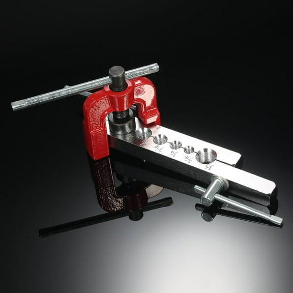 Masteelf  Heavy Duty 6 Dies Flaring Tool Kit Pipes Flare Eccentric Cone Red