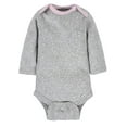 thumbnail image 5 of Gerber Baby Girls' Long Sleeve Onesies Bodysuits, 6-Pack, 5 of 8