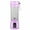 Purple, variant on YouLoveIt Mini Juicer Cup 380ML Personal Blender Travel Fruit Juicer Mixer Cup Small Electric Safety Individual Blender Baby Food Mixing Machince with Updated 6 Blades