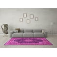 thumbnail image 3 of Ahgly Company Indoor Rectangle Medallion Pink Traditional Area Rugs, 2' x 4', 3 of 4