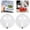 2PC, variant on Microwave Splatter Cover - Transparent 9 Inch Anti-Splatter Lid with Steam Vents Holes & Handle, Plate Cover for Heating Food, Microwave Oven Heating Oil Proof Covers (1 pc)