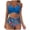 Blue, variant on WREESH Womens Two Piece Swimsuit Bikini Sets High Waisted Bikini Fashion Bikinis Sets Sleeveless Printed Bikini Set Swimsuit Push-Up Padded Swimsuit Beachwear Bathing Suit Blue
