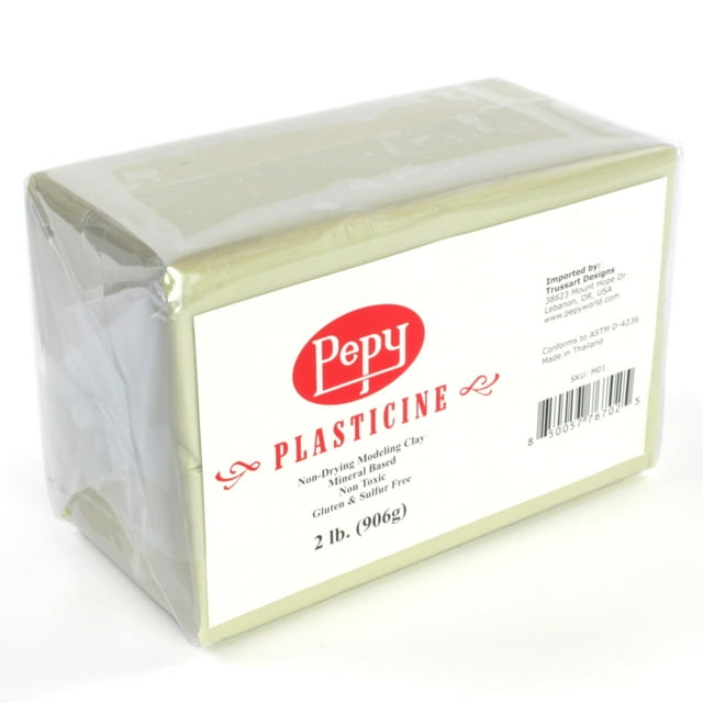 Clay para modelar Pepy, crema reutilizable, no seca, 1 kg, sin azufre