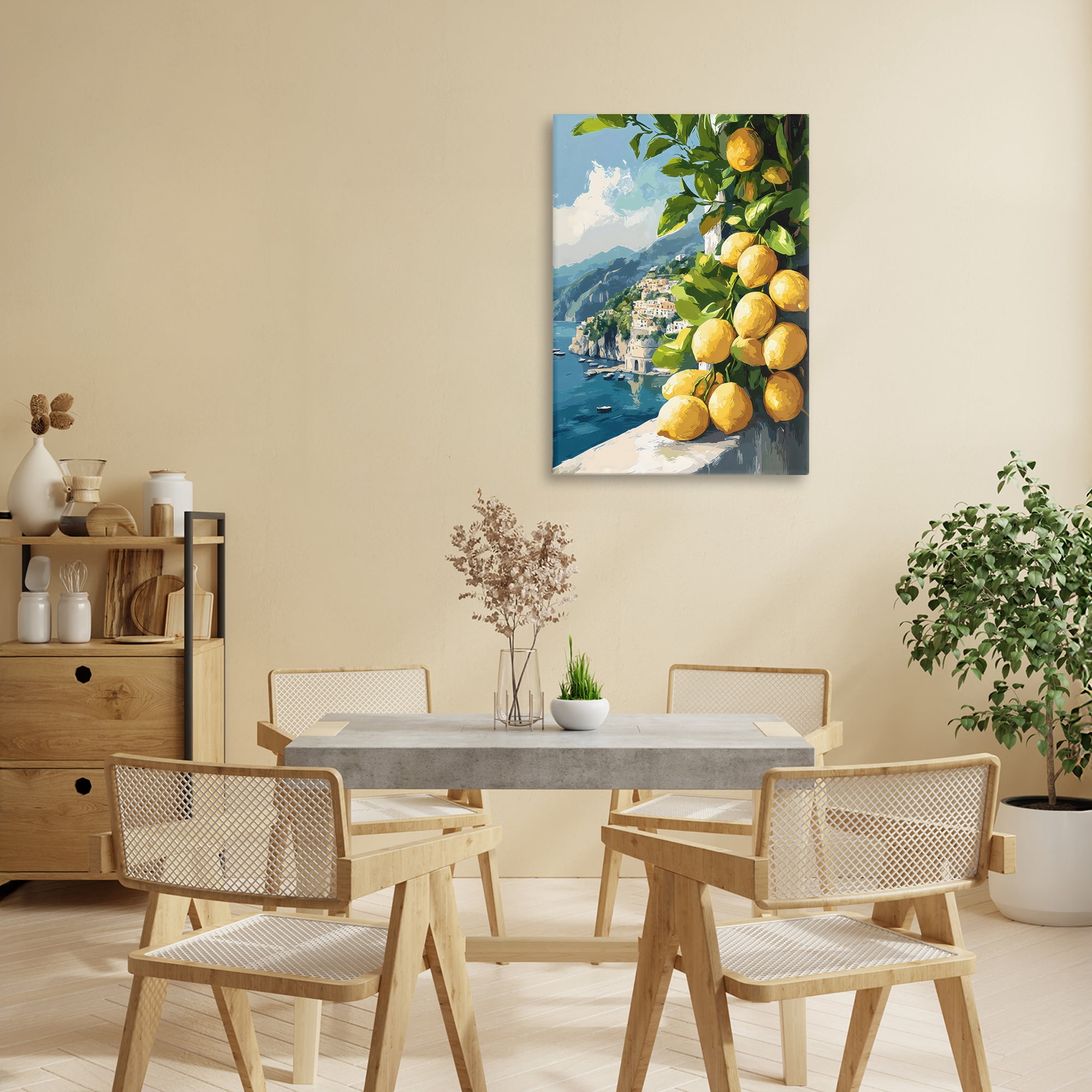 Stupell Industries Lemon Terrace Amalfi View Canvas Wall Art, design by Creative Studio