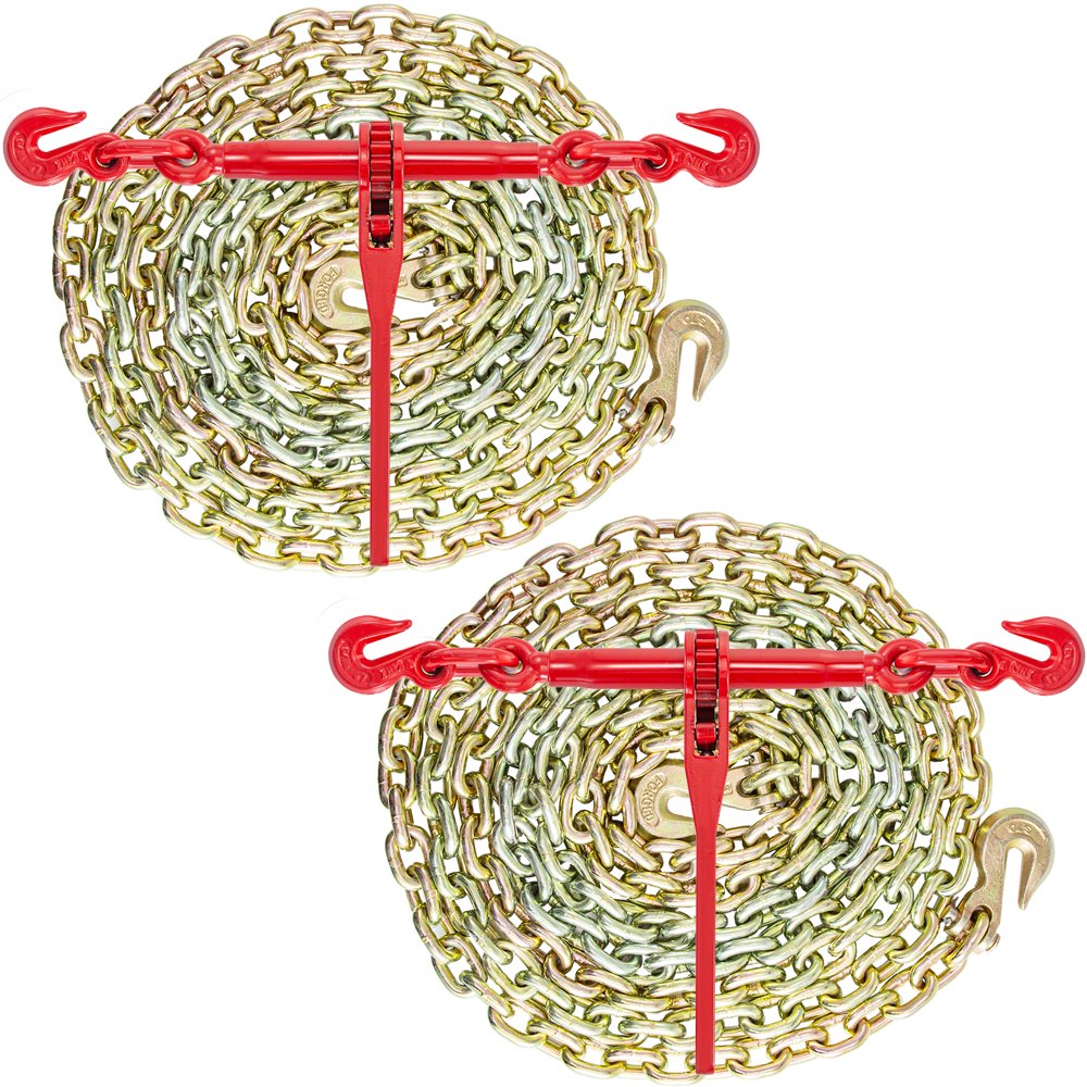 VEVOR Chain and Binder Kit 5/16in3/8in, Ratchet Load Binders 6600lbs