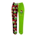 thumbnail image 4 of Grínch Printed Christmas Pajama Pants, Soft & Warm Pajama Pants Sleepwear Grínch Plush Christmas Print, Grínch Pajama Joggers(Deep Red, XXL), 4 of 6