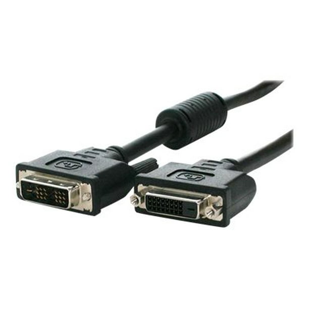 StarTech.com DVI Câble d'Extension - 6 Pi - Lien Unique - Câble Mâle vers Femelle - 1920x1200 - Câble DVI-D - Câble de Moniteur d'Ordinateur - Câble d'Extension DVI (DVIDSMF6) - Câble DVI - Lien Unique - DVI-D (M) à DVI-D (F) - 6 Pid - Noir - pour P/N: CDP2DVIMM2MB, Dp2vi2mm