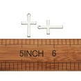 thumbnail image 3 of U8MO 20pc 304 Stainless Steel Cross Pendants Smooth Mini Metal Charms Craft 20.5x12mm, 3 of 9