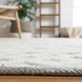 thumbnail image 4 of SAFAVIEH Natura Hervey Geometric Runner Rug, Ivory/Blue, 2'3" x 8', 4 of 8