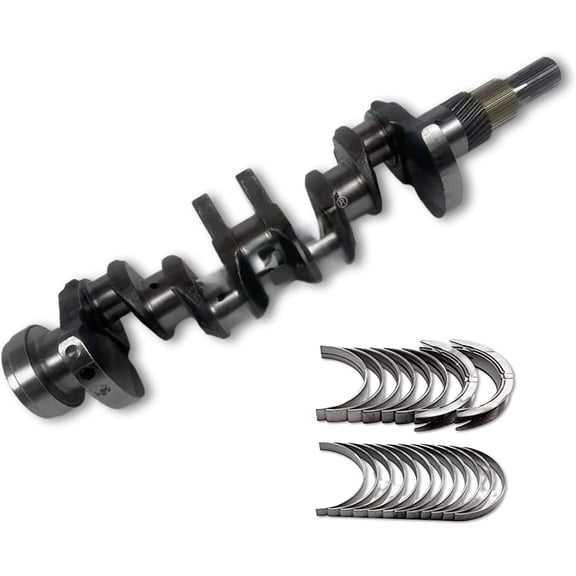 Seapple New V1305 Complete Crankshaft With Bearing Set 1G077-23012 Compatible with Kubota Generator J116 J320