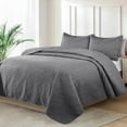 thumbnail image 6 of King Quilt Set - Lightweight Summer Bedspread Bedding Set for All Season, 3 Piece (1 Quilt, 2 Pillow Shams), 6 of 10