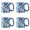 Blue Peonies, variant on 10 Strawberry Street Bella Blue Peonies Mug, Set of 4