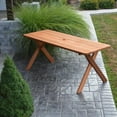 thumbnail image 3 of Western Red Cedar Crossleg Table, 3 of 4