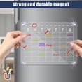 thumbnail image 4 of FUYGRCJ Magnetic Dry Erase Calendar Whiteboard Set for Refrigerator,Wall,with Monthly,Magnetic Weekly Meal Planner,Clear Menu Board Refrigerator Dry Erase Board for Fridge with 6 Dry Erase Markers, 4 of 9