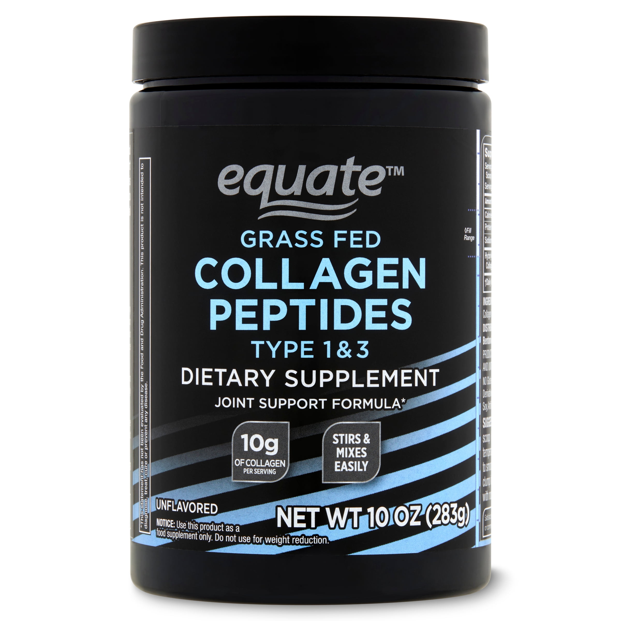 Equate Grass Fed Hydrolyzed Bovin Collagen Peptides Type 1 & 3 Dietary