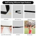 thumbnail image 2 of 2 Rolls Self Fusing Silicone Tape,Happon 9.84ft Grip Tape for Handles,Self Fusing Handlebar Tape,Waterproof Rubber Wrap for Pull Up Bars, Barbells, Dumbbells, 2 of 7