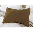 thumbnail image 5 of Pinch Pleated Pillow Shams - Super Soft 100% Egyptian Cotton 1000 Thread Count 2Pcs Pillow Shams - Queen Size (20" X 30") Inches, Taupe, 5 of 7