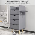 thumbnail image 7 of OmySalon 4-Layer Barber Storage Cabinet, Gray, 7 of 7