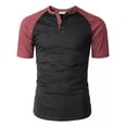 thumbnail image 3 of Playera Henley Casual Para Hombre Manga Corta Con Botones, 3 of 6