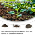 thumbnail image 5 of 3mm Mesh Soil Sieve - 18.5" Professional Gardening Sifter Screen for Fine Compost, Potting Mix, Seed Starting & Worm Castings | Stainless Steel Soil Riddle, 5 of 7