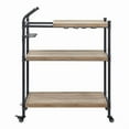 thumbnail image 4 of AC00754 - Serving Cart, Oak & Sandy Black Finish - Brantley, 4 of 6