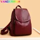 thumbnail image 5 of Mochila de cuero genuino para mujer, bolso de hombro de moda para mujer, mochila para mujer, mochilas escolares para adolescentes 2024, 5 of 5