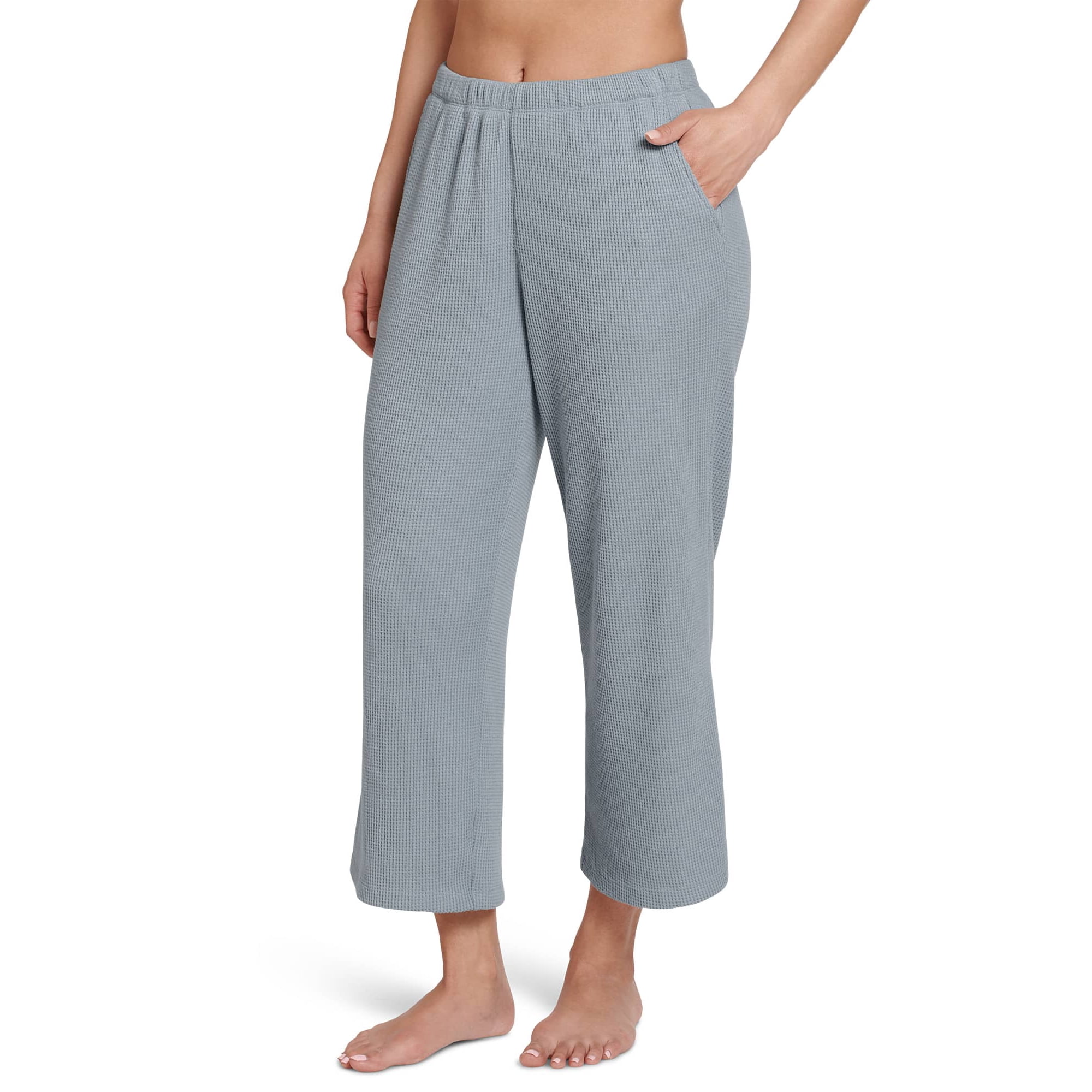 Jockey Waffle 7 8 Wide Leg Pant Walmart