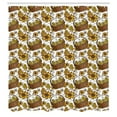 thumbnail image 3 of Ambesonne Yellow Bird Shower Curtain, Chickens in Baskets, 69"Wx84"L, Multicolor, 3 of 5
