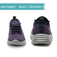 thumbnail image 4 of Flatgios Women's Walking Running Slip-On Lightweight Sneaker, Casual Tennis Shoes Purple-7, 4 of 6