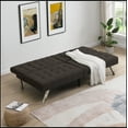thumbnail image 2 of Wood Frame, Stainless Leg, Futon, Sofa Bed, 2 of 5