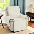 thumbnail image 5 of Aorsher Plush Recliner Slipcover, Artificial Wool Lazy Boy Chair Cover for Recliner Chairs and Furniture, Quilted Cover for Home, 5 of 10