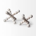 thumbnail image 3 of 9" Off White Beaded Wooden Decorative Jack, 3 of 3