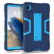 Allytech Galaxy Tab A9 Plus Case 2023 with Screen Protector Hybid Heavy Duty Rugged Shockproof Kickstand Kids Cover for Samsung Galaxy Tab A9+/Plus 11 Inch Tablet SM-X210/X216/X218, Navy+Blue