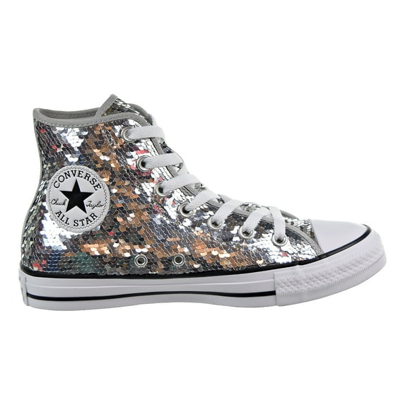 Converse CT All Star High Top Women's Shoes Silver/White/Black 557924c