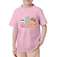 thumbnail image 1 of MDUKONU Kids Easter Shirt Short Sleeve Tee Tops Easter Toddler Girls Boys Graphic Tee Pink 4-5 Years, 1 of 1