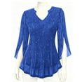 thumbnail image 7 of BLVB Women's 3/4 Sleeve Dressy Tops Elegant V Neck Blouse Tunic Shirts for Women for Casual Work Evening Party, 7 of 7