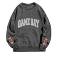 thumbnail image 3 of Game Day Sweatshirt Women Rugby Football Oversized Sweatshirts Long Sleeve Casual Loose Pullover Top Game Day Outfits, 3 of 4