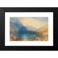 thumbnail image 2 of Joseph Mallord William Turner 24x17 Black Modern Framed Museum Art Print Titled - The Lake of Zug (1843), 2 of 5